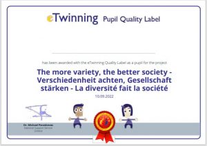 Pupil quality label diversity