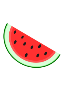 watermelon slice clipart free svg file