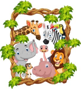 vecteezy cartoon collection happy zoo animals