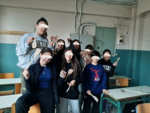 eTwinning class with masks