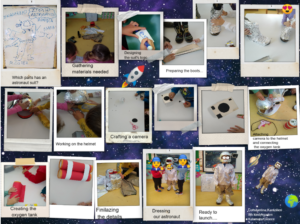 astronaut suit collage