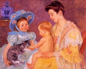 MaryCassatt ChildrenPlayingwithaCat