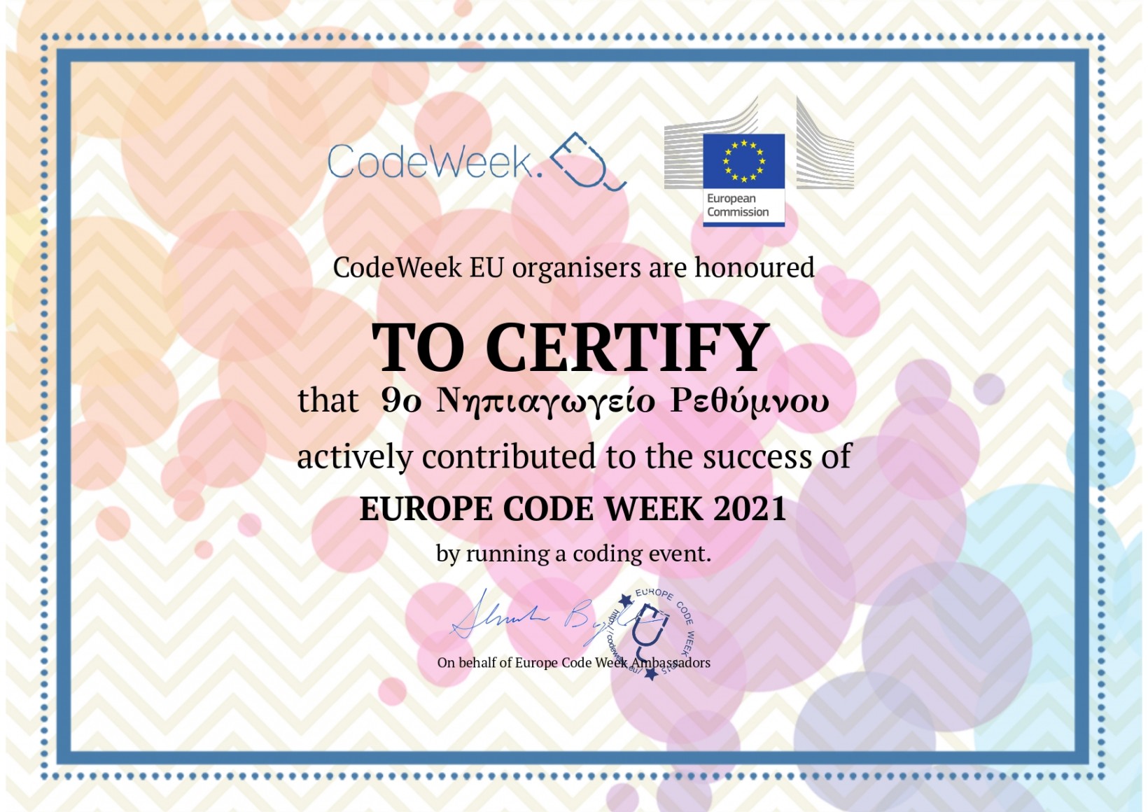 EUROPE CODE WEEK 2021