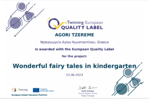 wonderful fairy tales in kindergarten