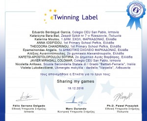 e-twinning label 