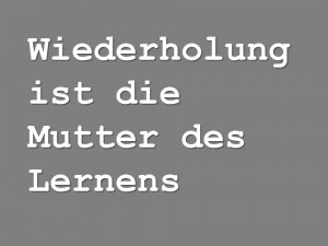 WIEDERHOLUNG