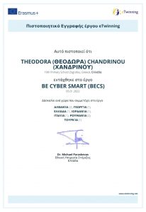 Be cybersmart eTw Theodora Chandrinou