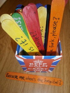 Popsicle sticks! Just pick one!