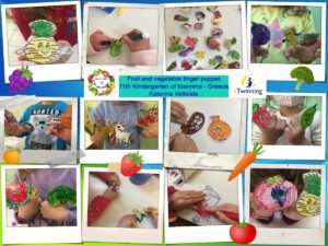 Fruit and vegetable finger puppet