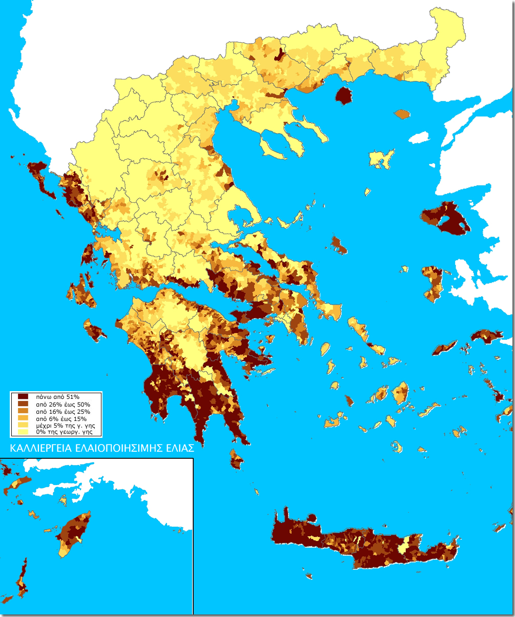 Ελιά χάρτης