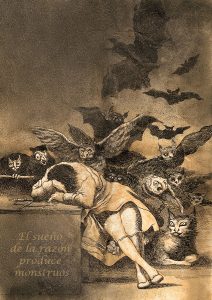 Goya.Ο ύπνος της λογικής γεννάει τέρατα