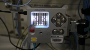 Astro Pi Mission Zero code running on the International Space Station pillars