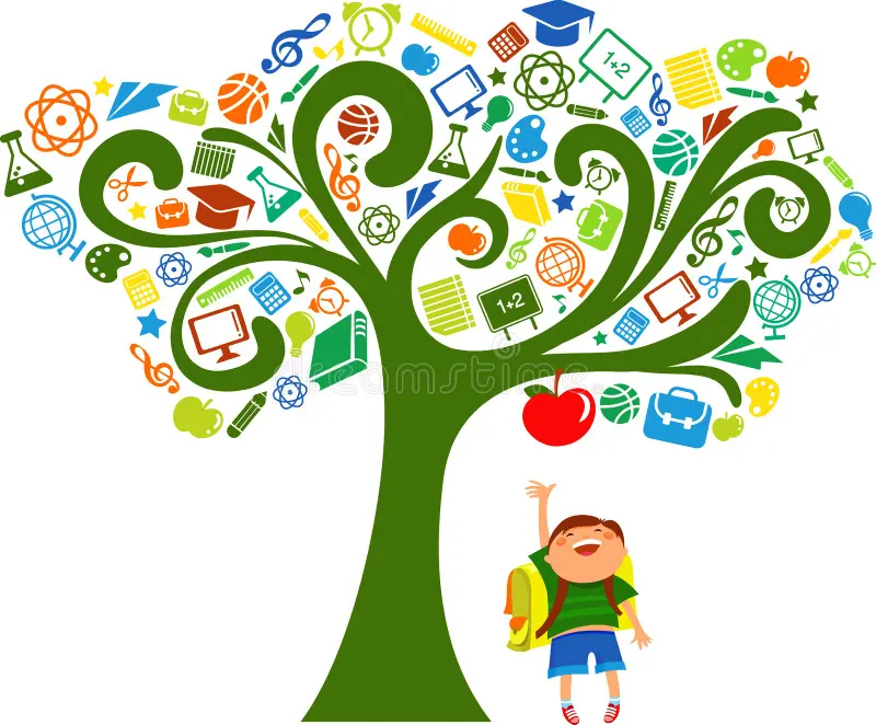 back to school tree education icons 20111767