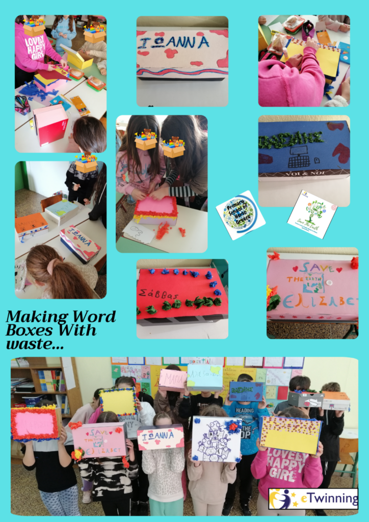 making Word Boxes With waste 1