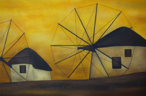 MIA DEPREZ 1942 1997 moulins a vent de Mykonos