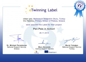 Our eTwinning label!