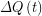 \displaystyle \Delta Q\left( t \right)