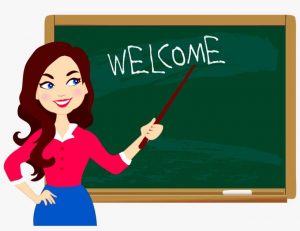 57 578743 student teacher blackboard education blackboard with teacher clipart