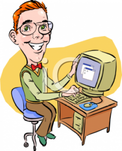 0511-0809-1916-1271_Geeky_Nerd_Who_Loves_His_Computer_Clip_Art_clipart_image