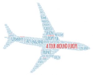 A tour around Europe 1 WORDART