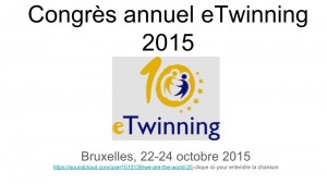 Congres annuel eTwinning 2015