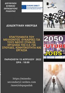 ΔΙΑΔΙΚΤΥΑΚΗ ΗΜΕΡΙΔΑ 15 3 2022