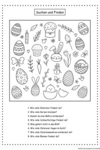 wimmelbild Ostern