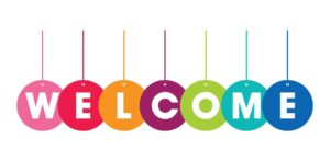 colorful welcome design template free vector