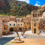 old houses town square monemvasia