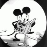 877657103plane crazy mickey mouse reading gif