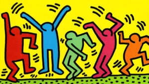 Keith Haring Five Dancing Guys