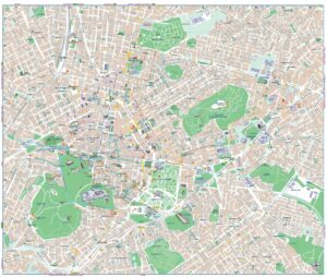 athens tourist map