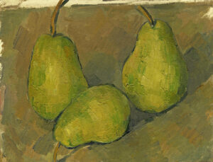 2 three pears paul cezanne