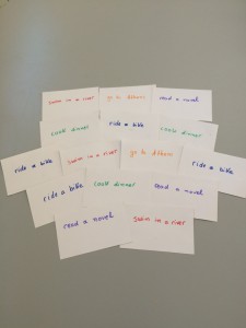 activity cards