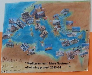 logo eTwinning project 2013-14 Mediterranean Mare Nostrum Σχέδιο Κερασίτη Κ., Γκόρου Μ.