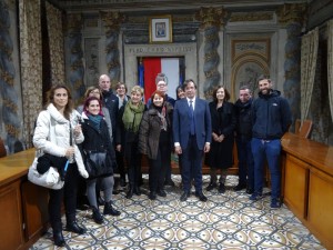 To the Town Hall with the Mayor of Orte