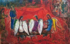 Ο Αβραάμ και οι τρεις άγγελοι Marc Chagall