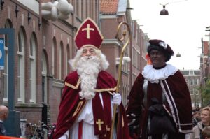 Sinterklaas and his companion Zwarte Piet