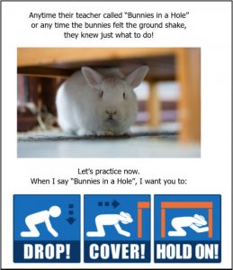 rabbits in a hole earthquake drill for preschool