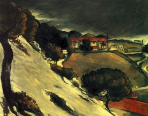 Cezanne 1871 Estaque στο χιόνι