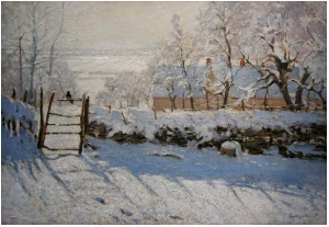 Claude Monet Η κίσσα στο χιόνι