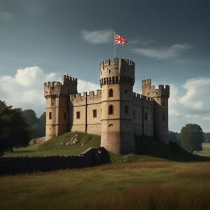 Default english medieval castle digital art 0