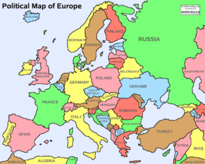 europe map political