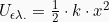 U_{\epsilon \lambda .} = \frac{1}{2} \cdot k \cdot x^2