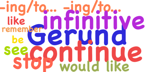 gerund- infinitive