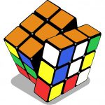 rubiks cube-orange