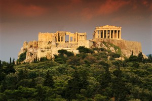 Exterior of the Propylaea and the Parthenon