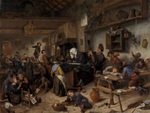 Jan Steen A School for Boys and Girls Google Art Project