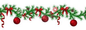 christmas fir border hanging garland fir branches red silver baubles pine cones other ornaments isolated seamless 133471297