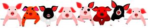 97686401 little pigs border set